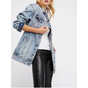 Free People Long Denim Jacket